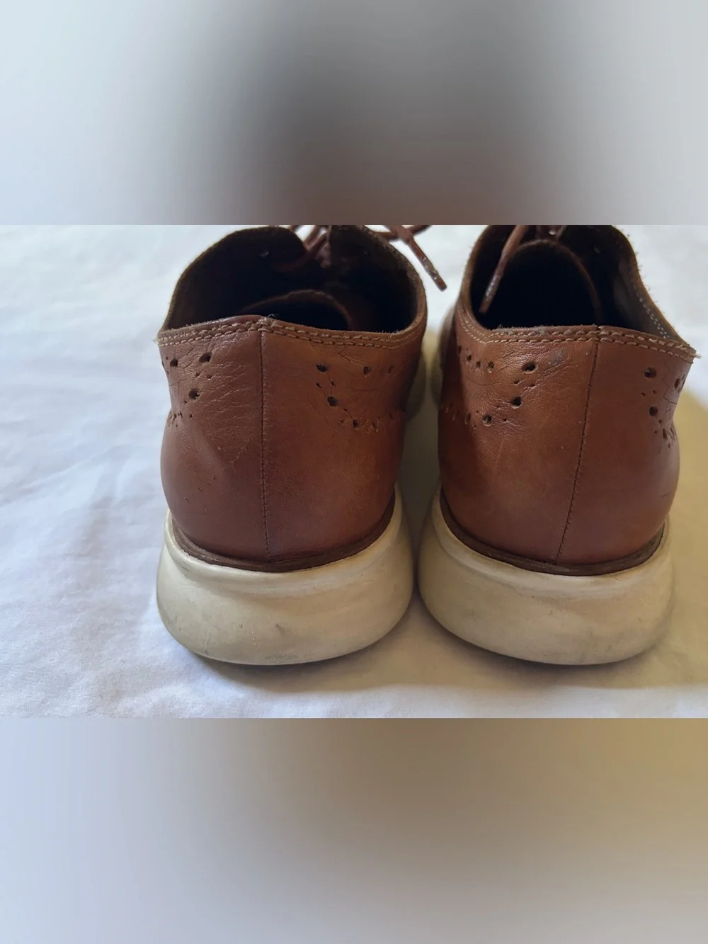 Cole Haan Grand.ØS Wingtip Oxford Brown Leather Men’s Dress Shoes 9M C31532
